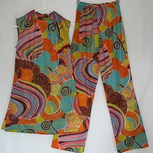 Authentic Vintage 1960’s Oleg Cassini Tunic/Pant Set #Mod #Retro #1960’s